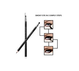 Beauty Basket - Graphic Eye Wooden Eye Pencil With Sponge Black