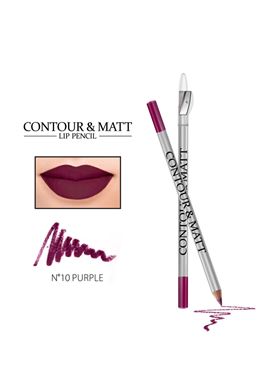 Contour & Matt Lip Pencil 10 Purple