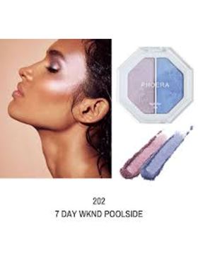 Phoera Cosmetics Highlighter Duo 7 Day Wknd / Poolside 202 (7g)