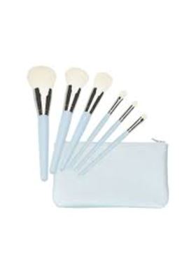 T4B MIMO 6 Pcs Makeup Brush Set Blue