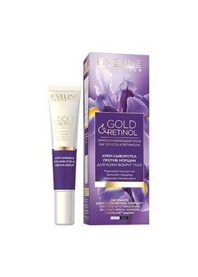 EVELINE Gold&Retinol Anti-wrinkle Eye and Eyelid Cream-Serum 20ml