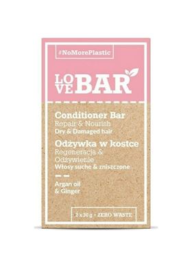 LOVEBAR Conditioner Bar Repair & Nourish (Dry & Damaged Hair) Argan Oil & Ginger