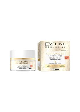 EVELINE CERAMIDES&NIACIN. ACTIVELY FRIMING FACE CREAM50+