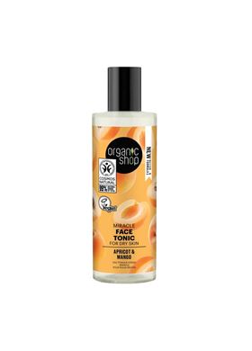 Organic Shop Miracle Face Tonic Apricot & Mango Τονωτικό Προσώπου για Ξηρή Επιδερμίδα  150ml