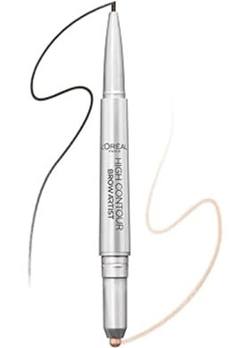 L'Oreal Paris High Contour Brow Pencil & Highlighter Duo 109 Ebony 1 Count