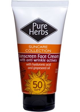 Αντηλιακή Κρέμα Προσώπου SPF 50 Pure Herbs